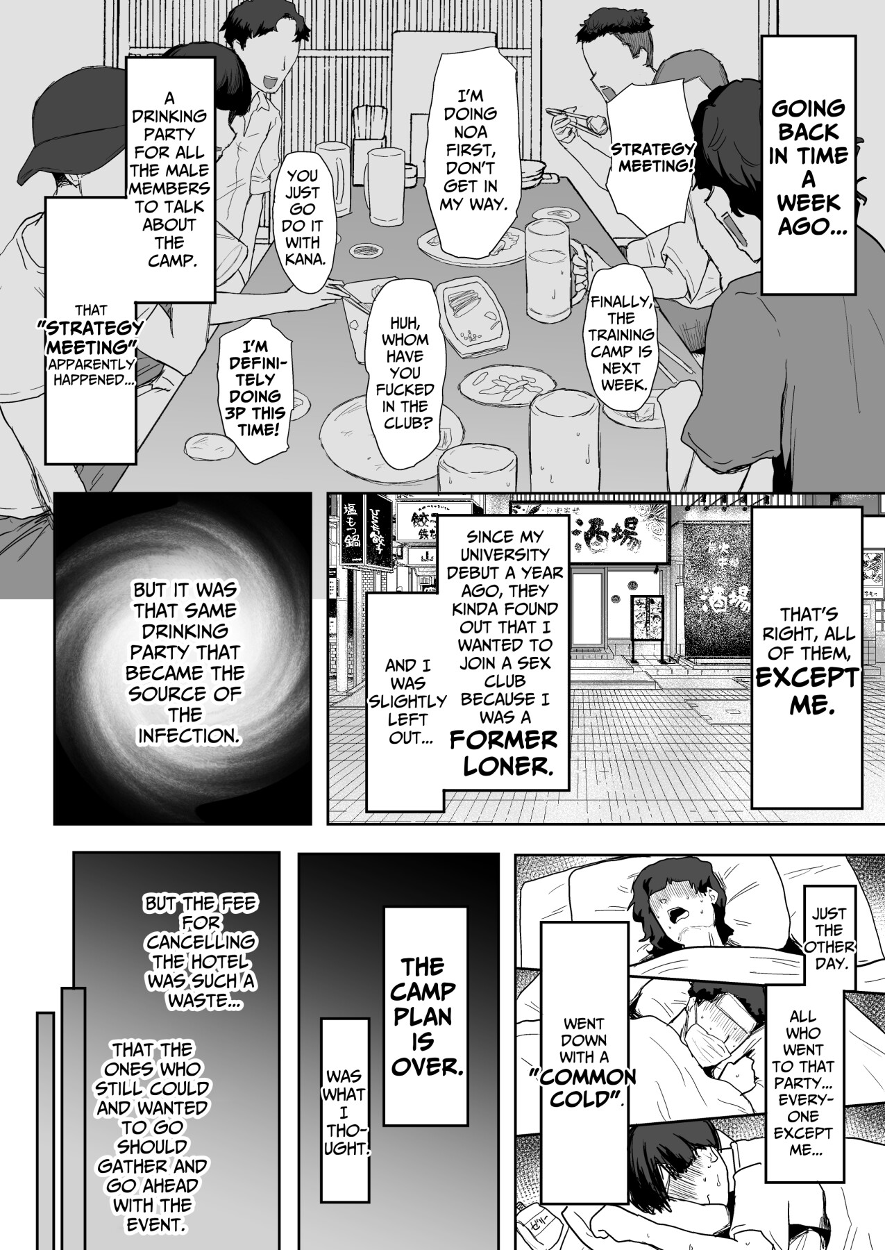 Hentai Manga Comic-Only One Guy At The Fuck Club's Intensive Training Camp-Read-13